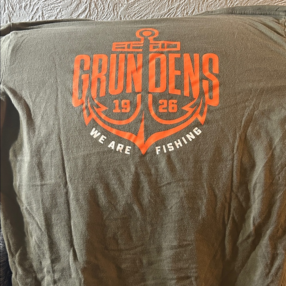 Grundens Olive Long Sleeve Men's Tee